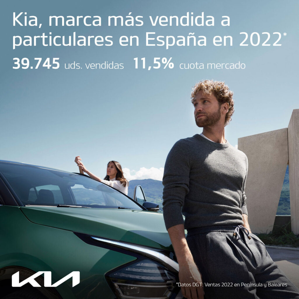 Kia cierra un 2022 histórico como marca líder en venta a particulares