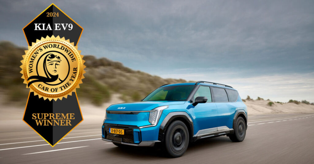 El Kia EV9 es el ganador absoluto del Women’s Worldwide Car of the Year 2024
